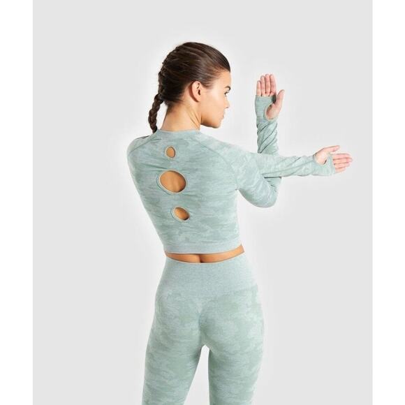 gymshark camo long sleeve top - Picture 1 of 7